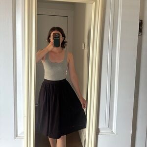 1950’s style purple plaid skirt from ModCloth